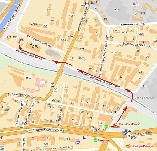 Схема проезда: редакция журнала